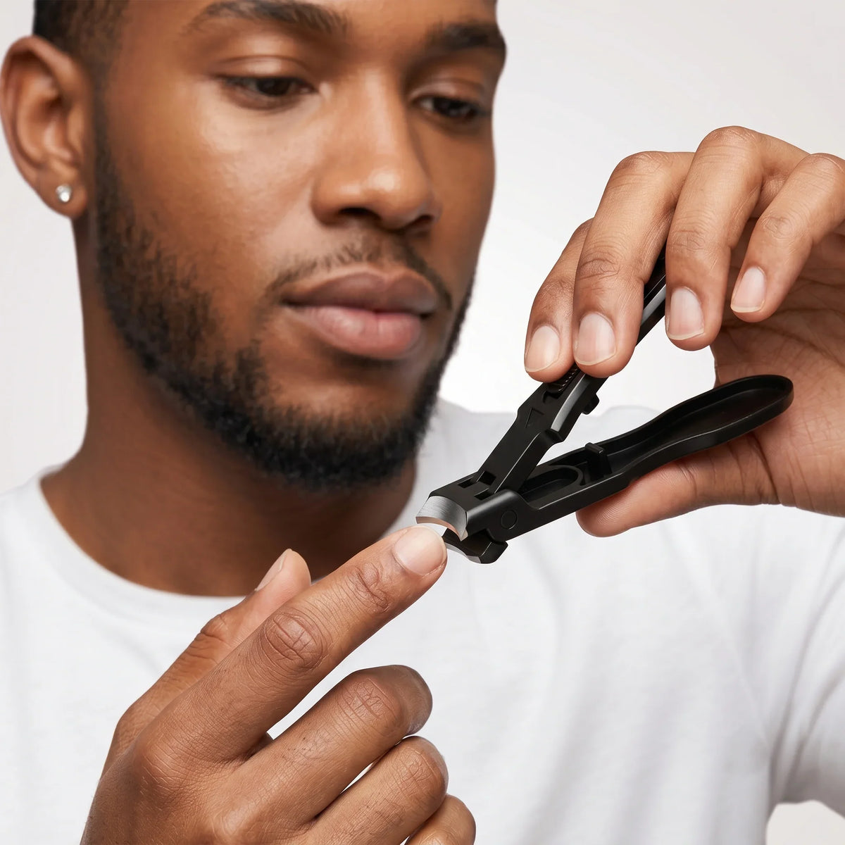 Premium toenail clipper for seniors with ergonomic handle design providing comfortable grip for easy nail trimming