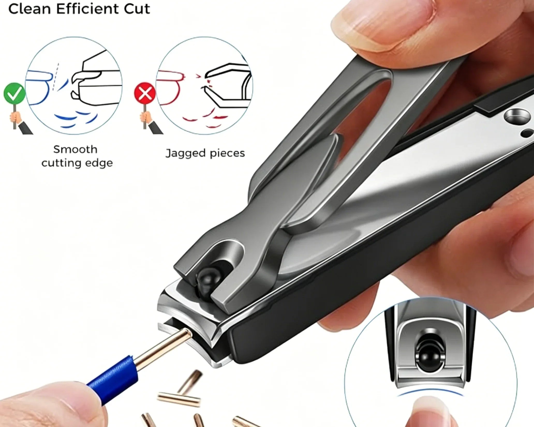 Plastic Nail Clippers With Bevel | DRMODE