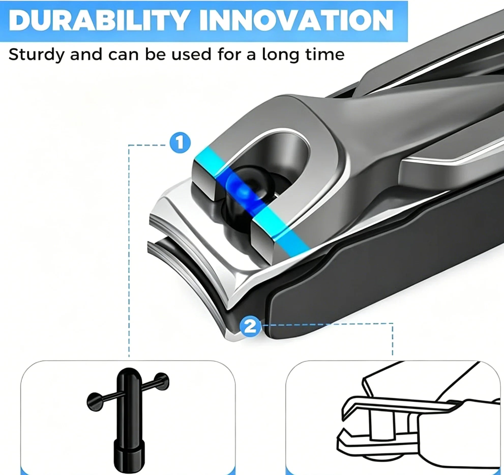 Plastic Nail Clippers With Bevel | DRMODE