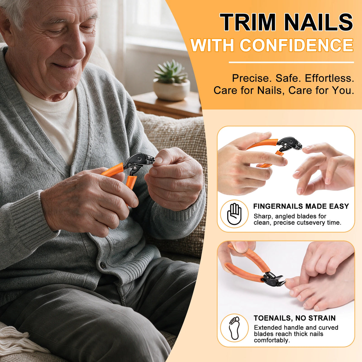 Nail Clippers - Nail Clippers For Seniors  | DRMODE Cobra 4
