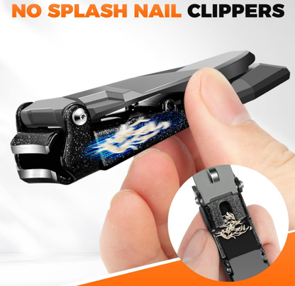 Ultra Sharp Anti Splash Toe Nail Clippers with Ergonomic Long Handle | DRMODE