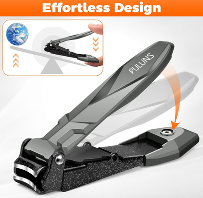 Ultra Sharp Anti Splash Toe Nail Clippers with Ergonomic Long Handle | DRMODE